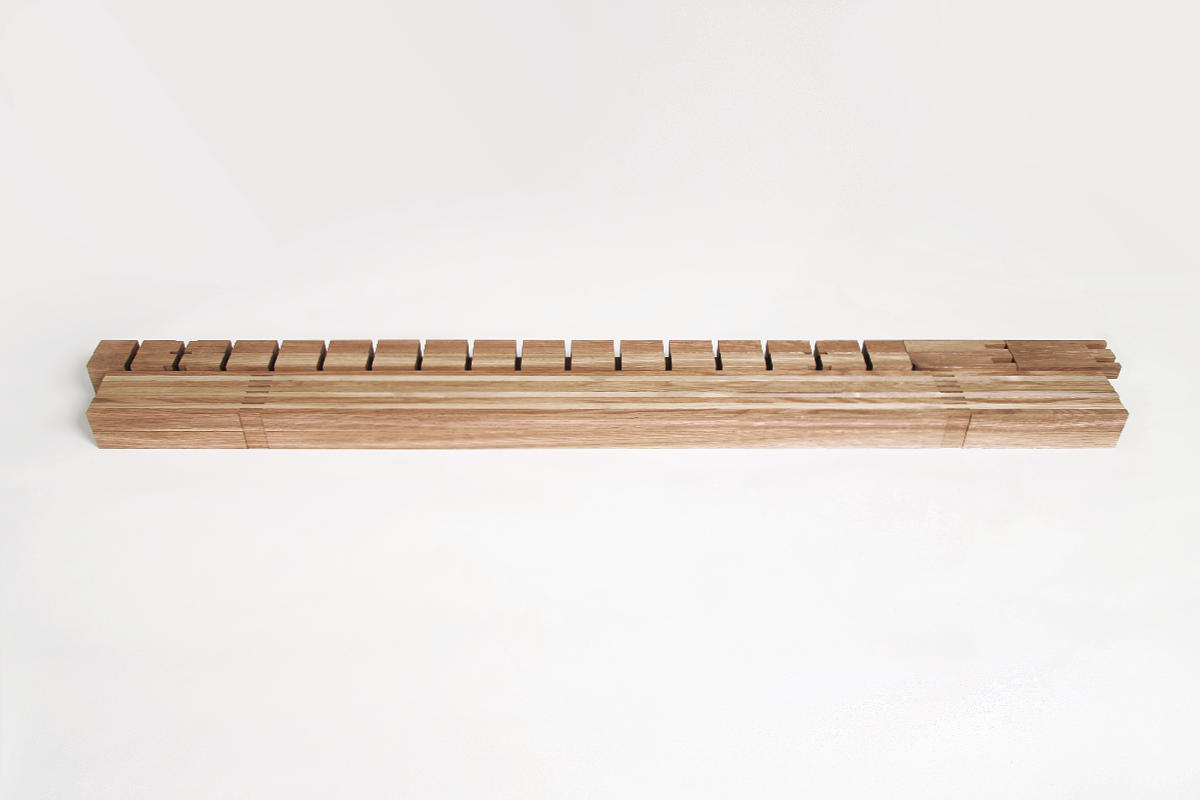 Minimalistic minimalism bedframe for futon mattresses by Olli Karvonen.