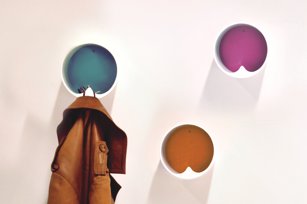 Personal coat rack from leftover water pipes by Olli Karvonen