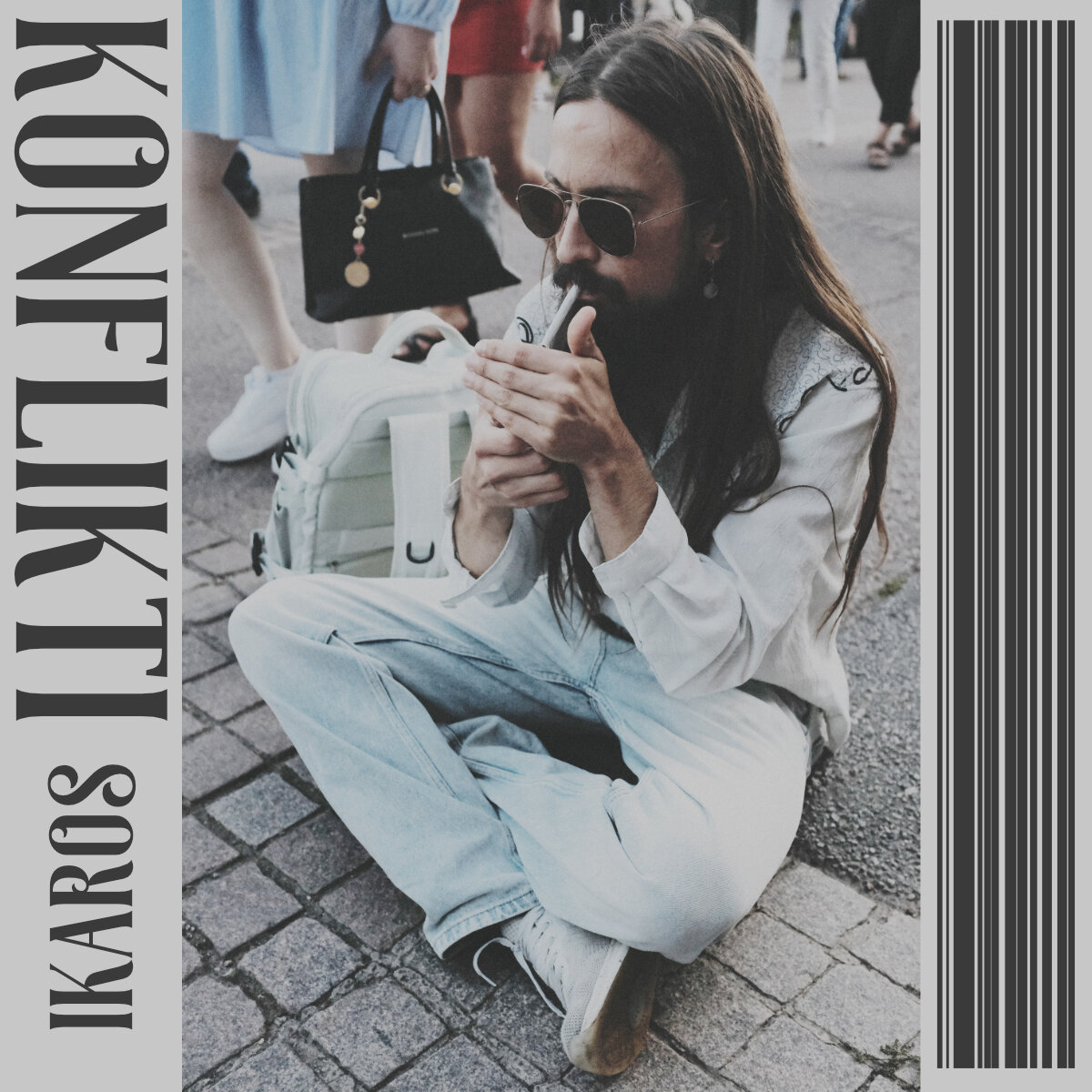 Ikaros Konflikti single cover art and photography by Olli Karvonen.