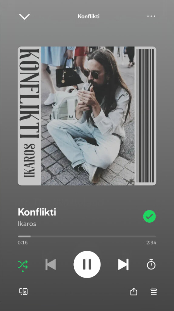 Ikaros Konflikti single cover art and photography by Olli Karvonen.