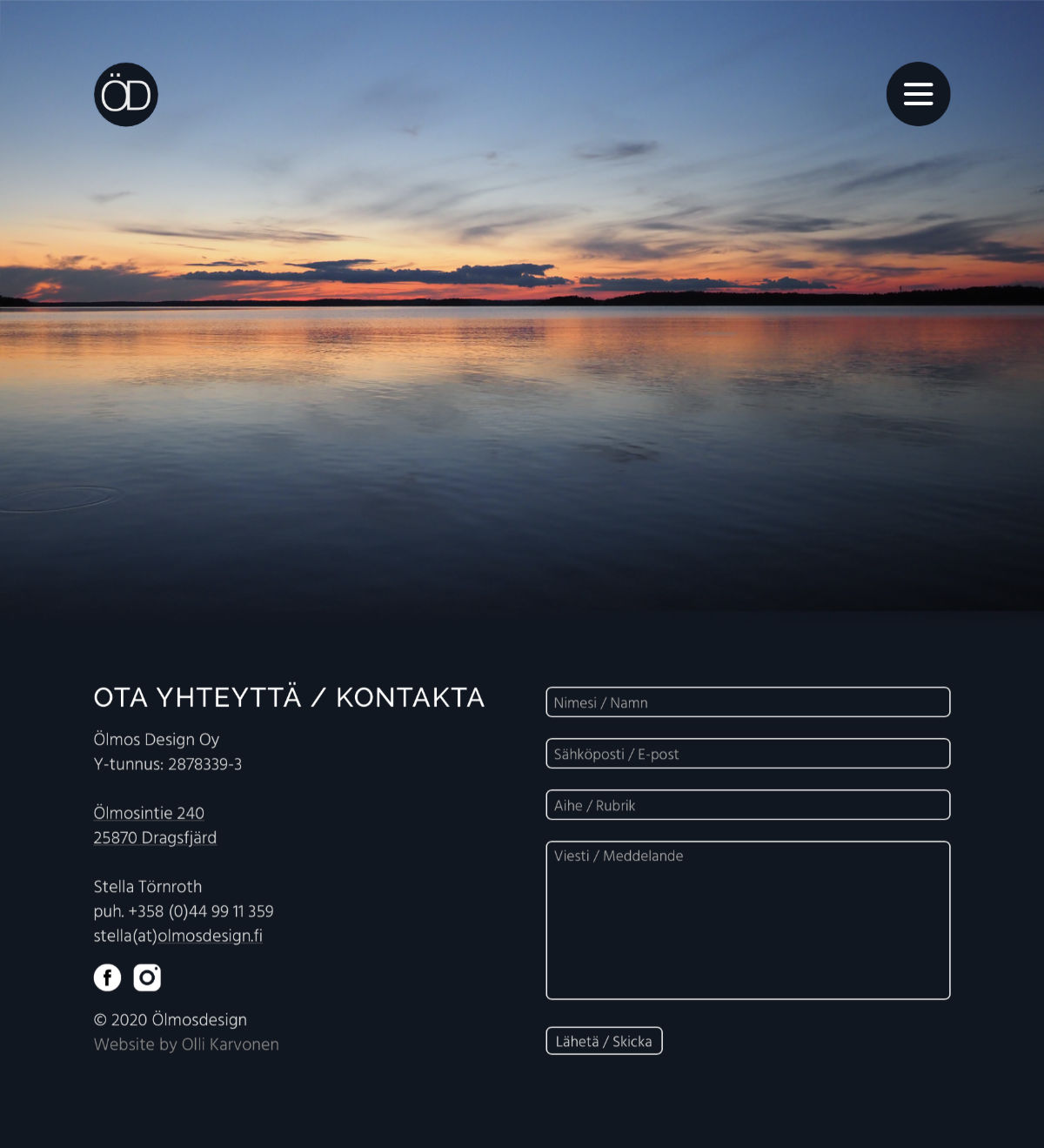 Website/portfolio for Stella Törnroth. Website based on her design. Made by Olli Karvonen.