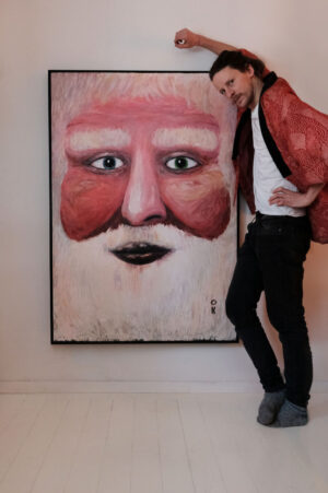 Bullyukko Acrylic fingerpainting by Olli Karvonen