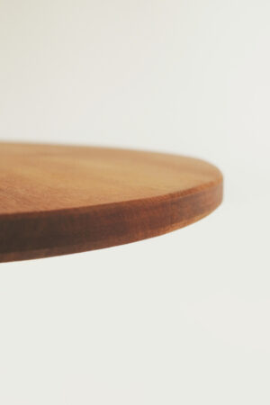 Simple dining table made of reclaimed teak from the 70s. Design and production by Olli Karvonen 2025